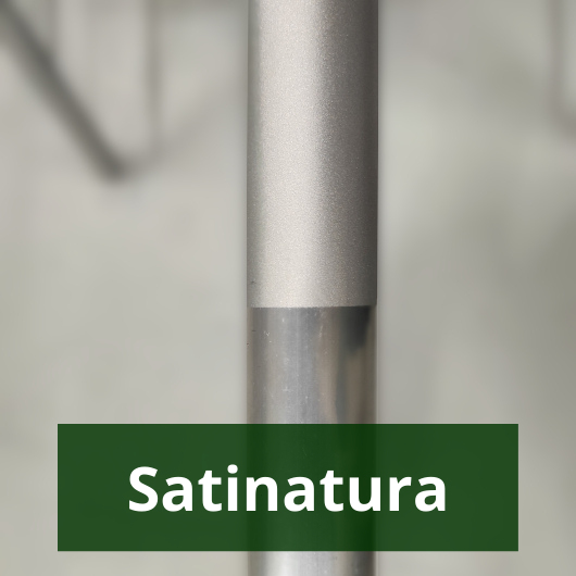 Satinatura con microsfere di vetro